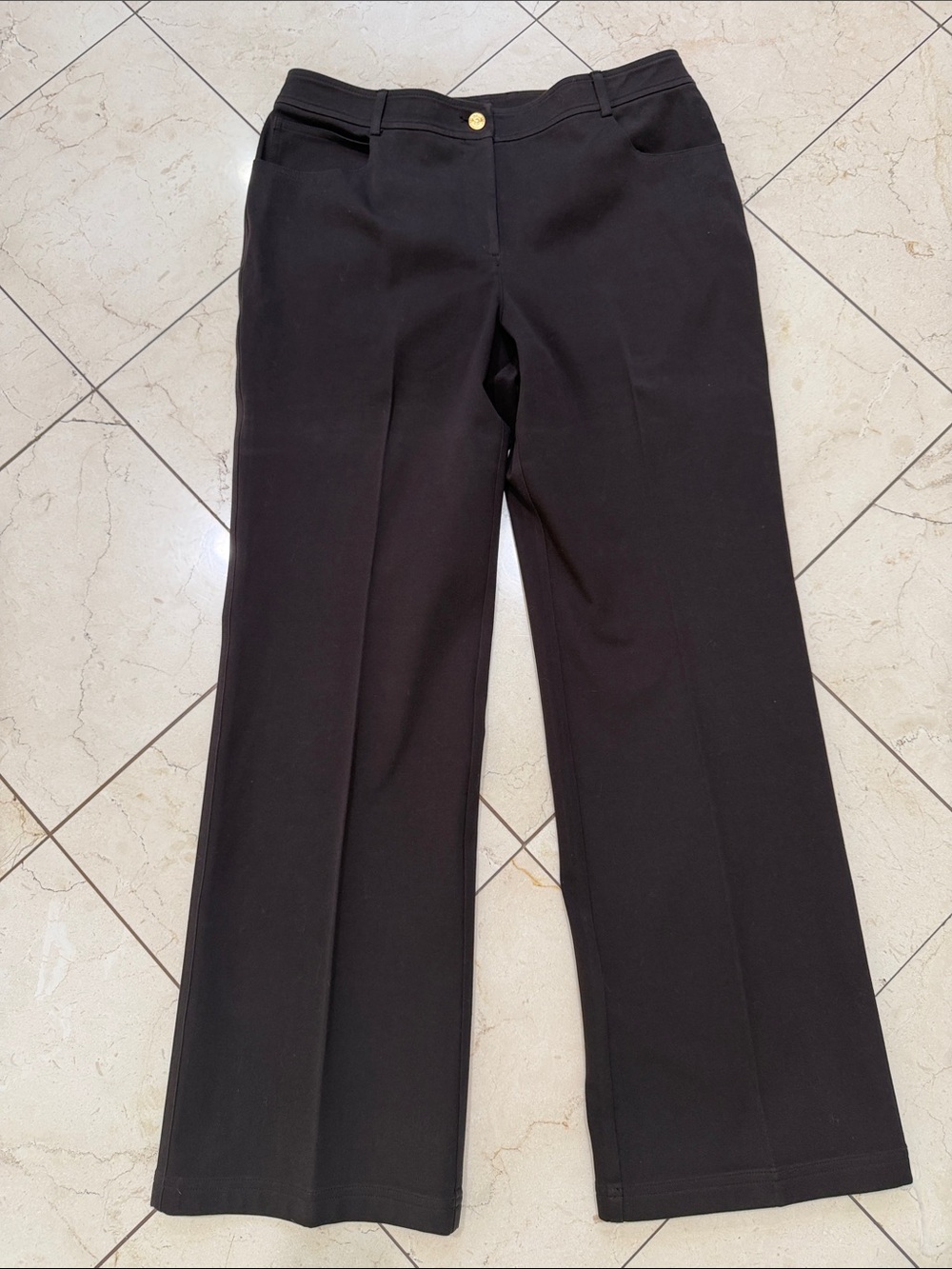St. John Brown Straight-Leg Women's Pants